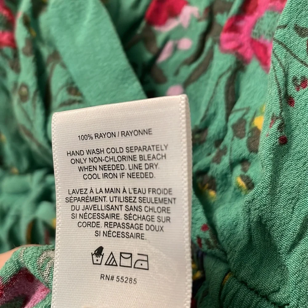 Express green floral romper with pockets - Picture 5 of 5